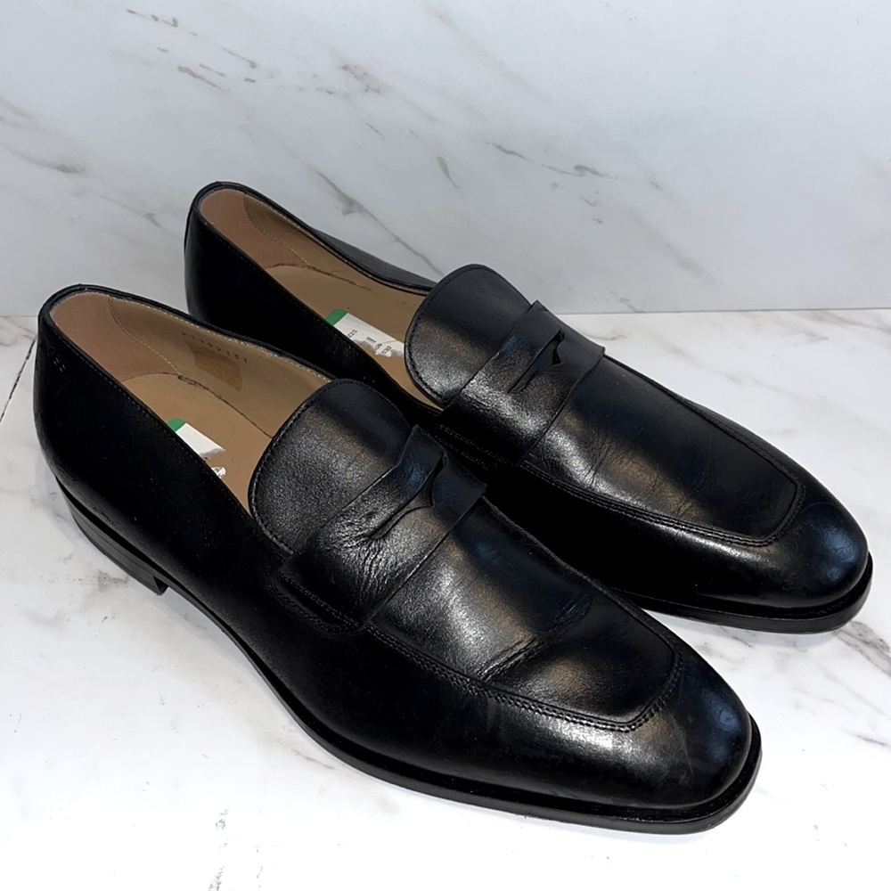 Boss derreck penny loafer black sz 9 men’s.  (K6)